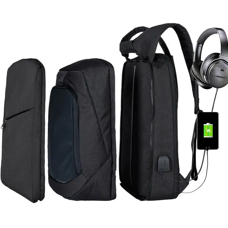 Slim Multi Compartment Laptop Backpack with USB Charging