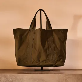 Small Matte Nylon Tote - Olive