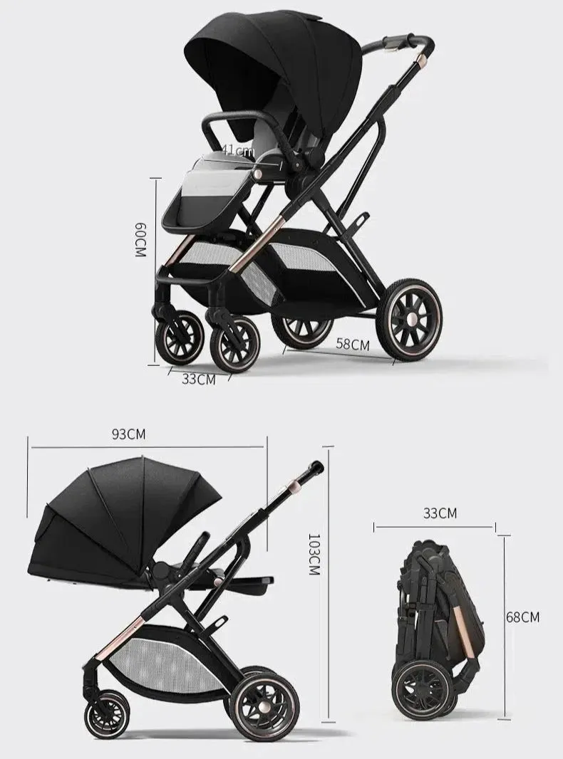 Supreme 2-in-1 Lightweight Stroller - Compact Fold Design