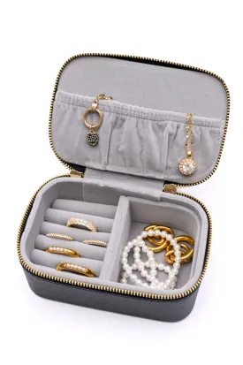 Travel Jewelry Case in Black (Ships in 1-2 Weeks)