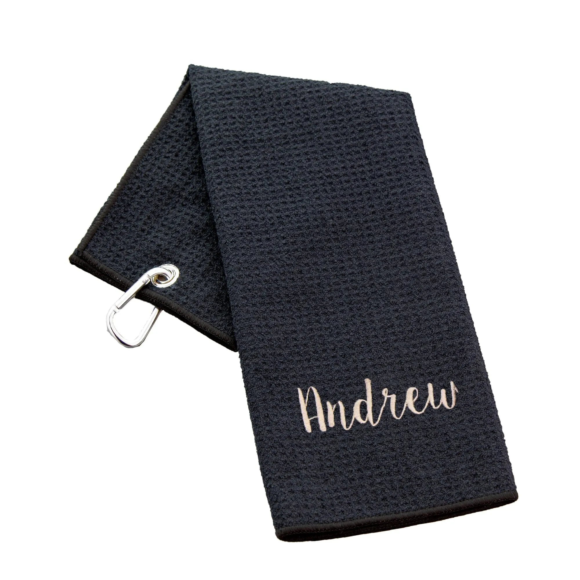 Tri-Fold Waffle Microfibre Golf Towel