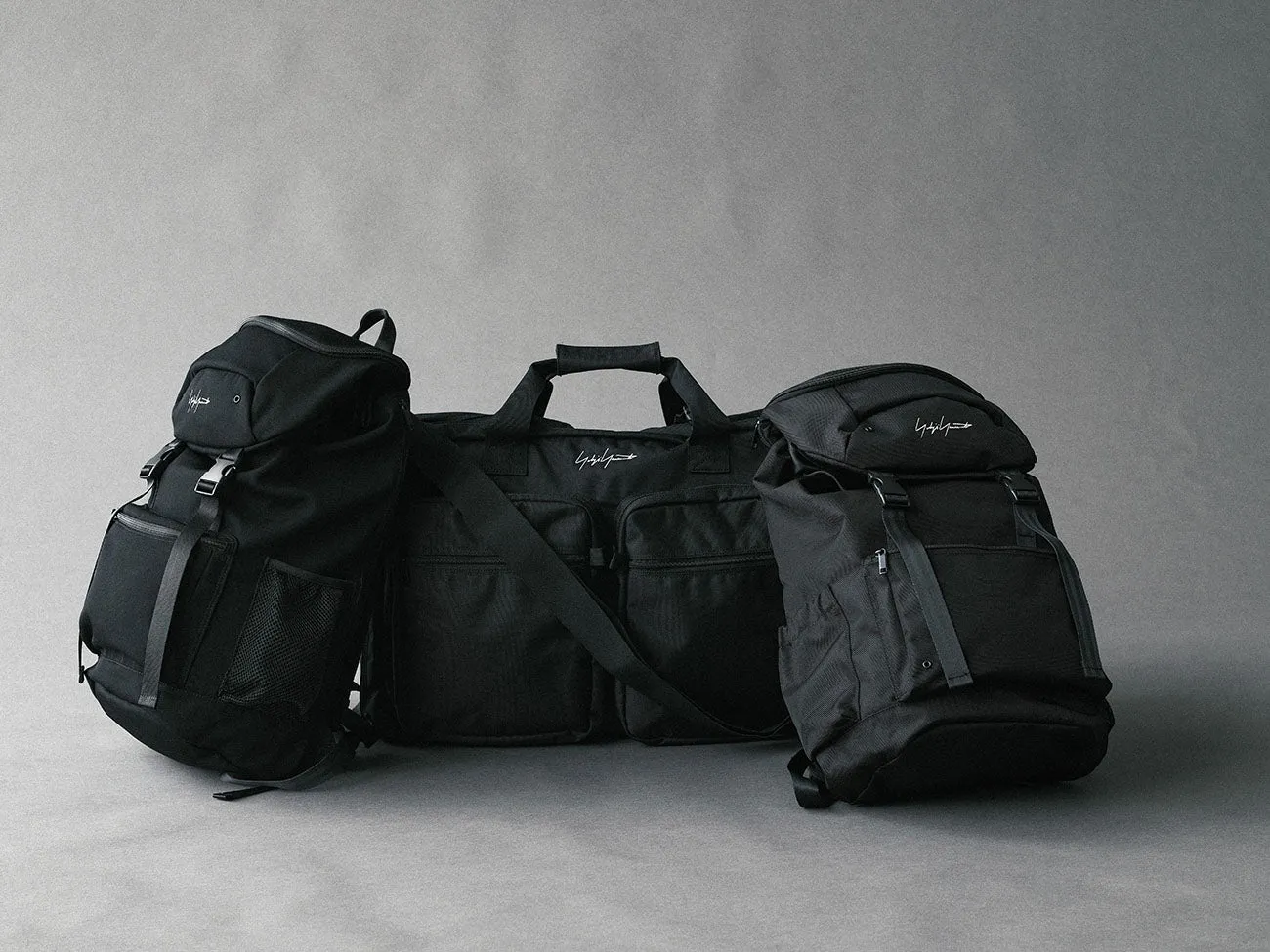 YY SIGNATURE WOOL GABARDINE BACKPACK